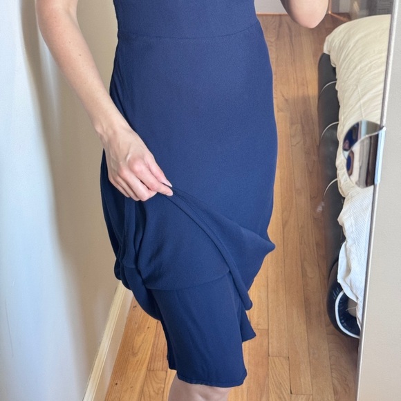 ARITZIA WILFRED Navy Blue Strapped Dress in size 4 - Picture 5 of 13